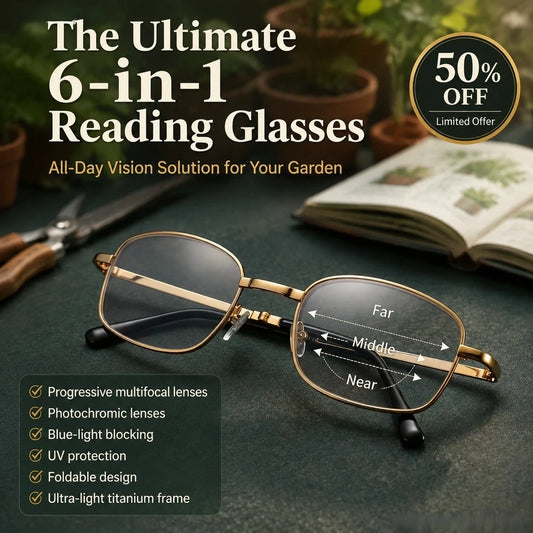 Foldable Progressive Tint Reading Glasses